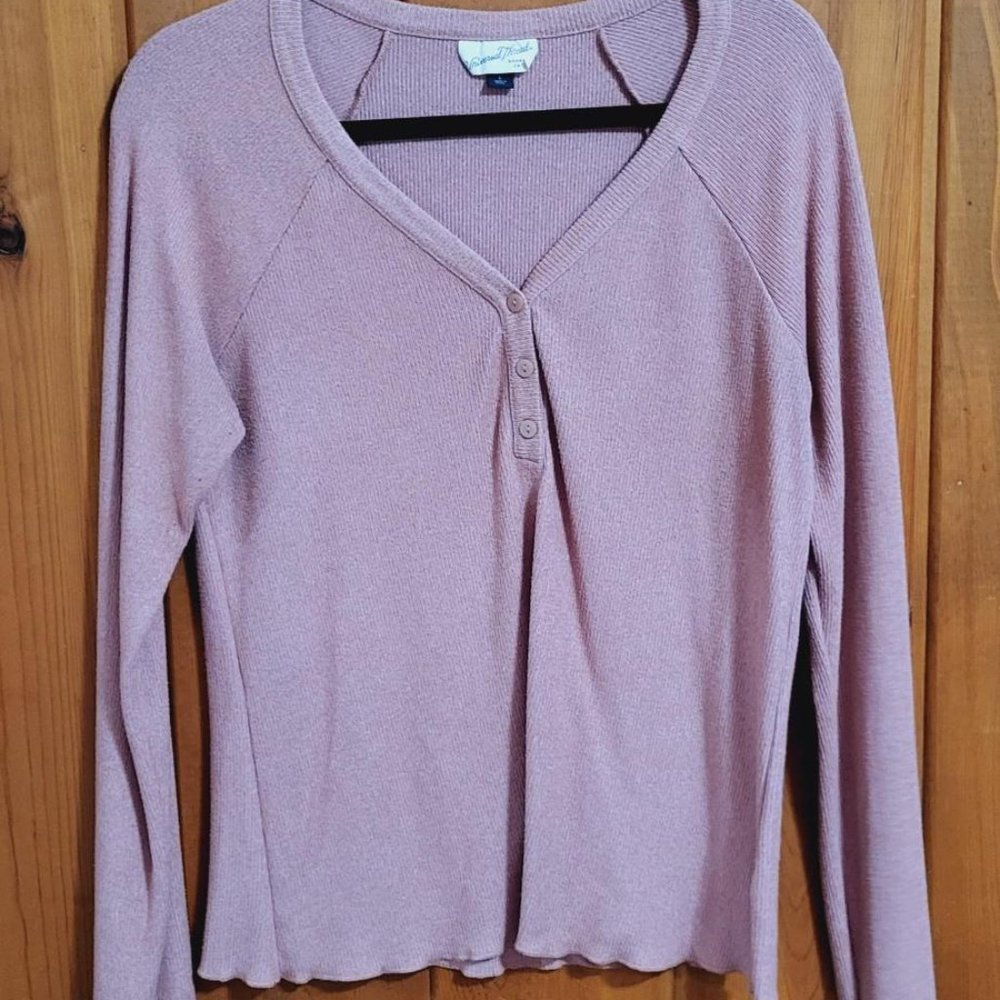 Pink button down Sweater